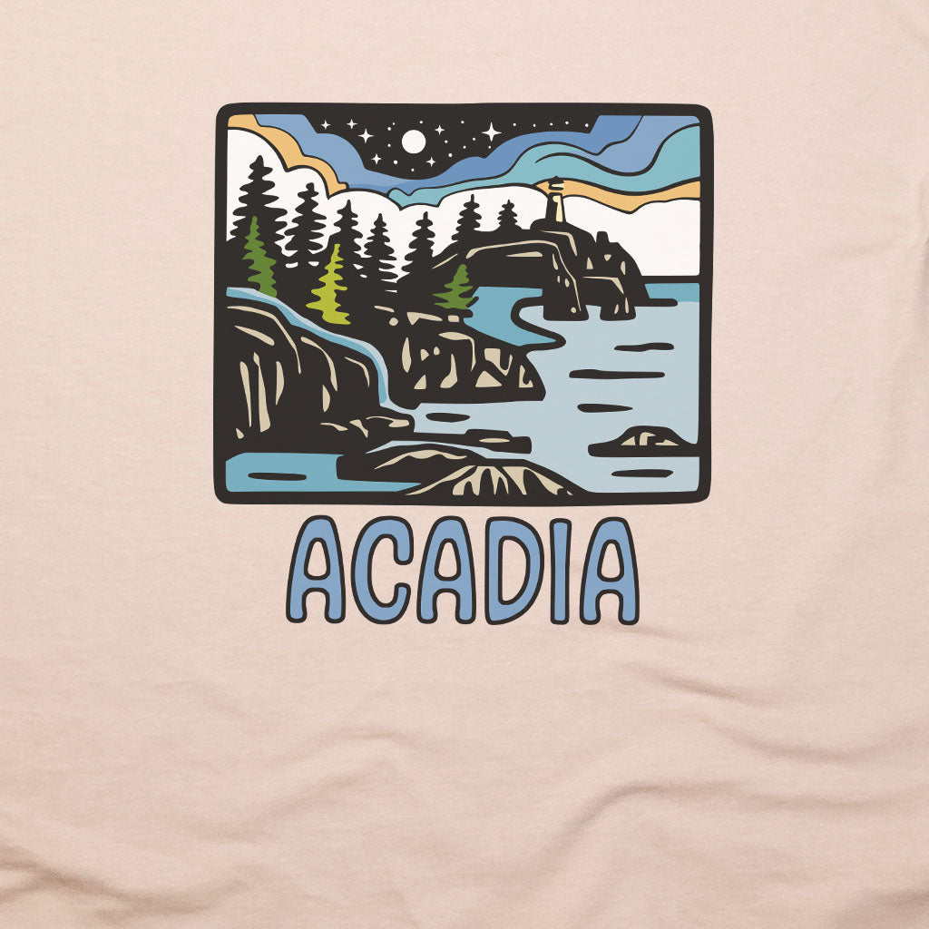 Acadia at Night T-Shirt Adventure and Outdoors Themed T-Shirt