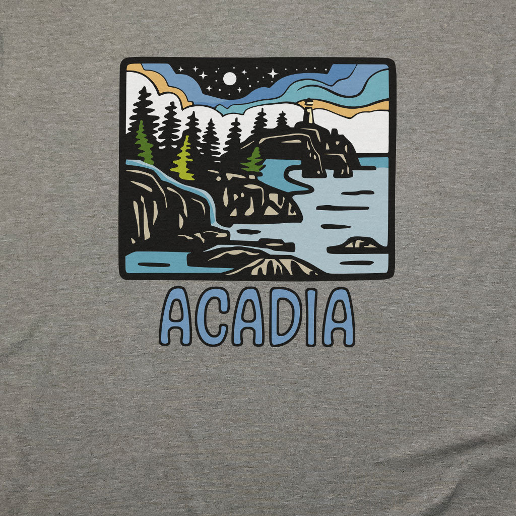 Acadia at Night T-Shirt Adventure and Outdoors Themed T-Shirt