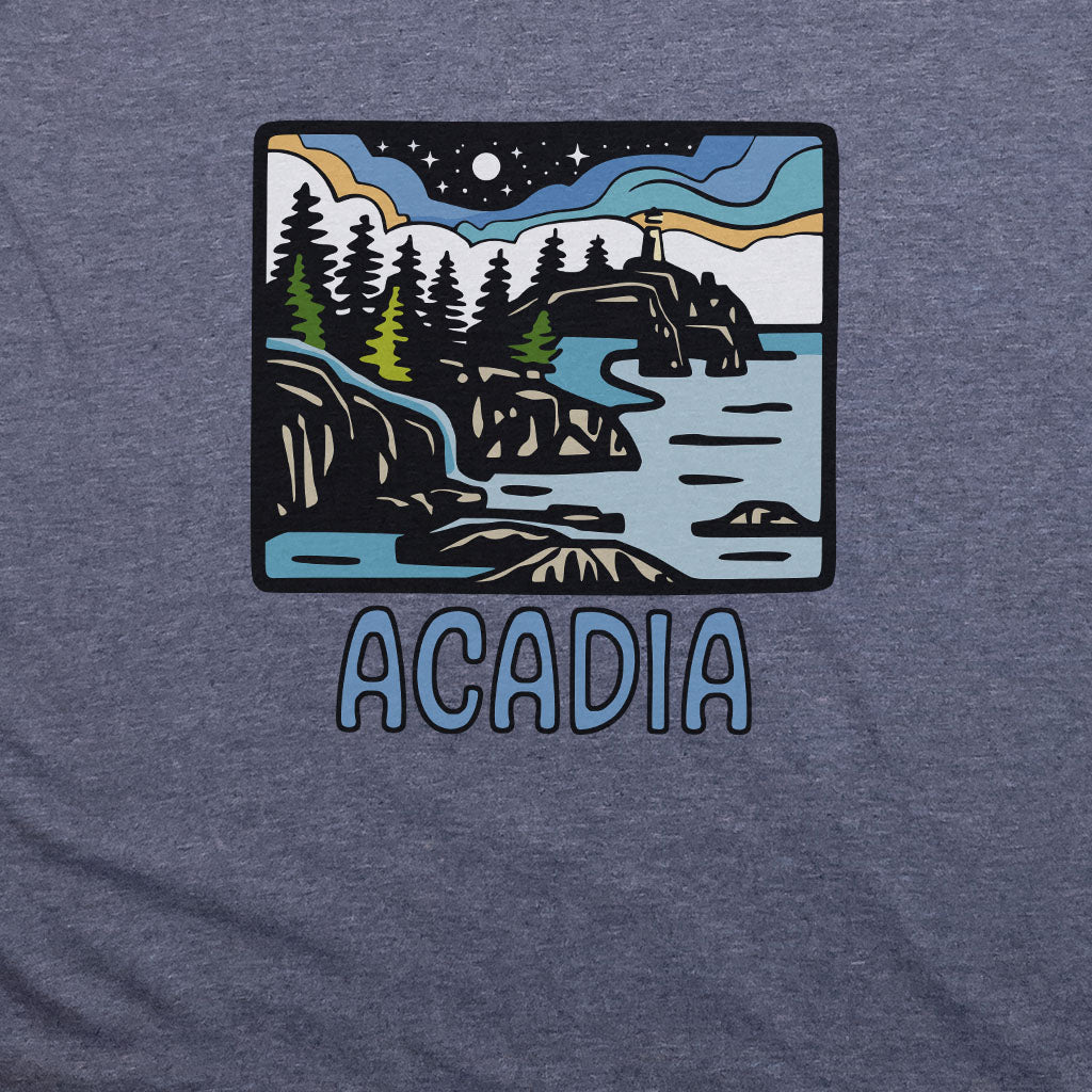 Acadia at Night T-Shirt Adventure and Outdoors Themed T-Shirt