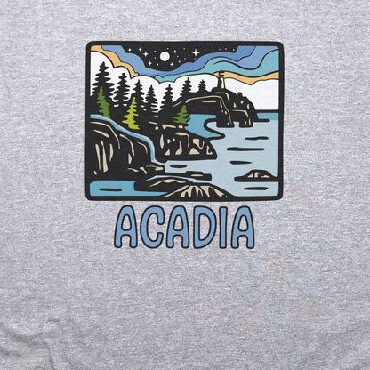 Acadia at Night T-Shirt Adventure and Outdoors Themed T-Shirt