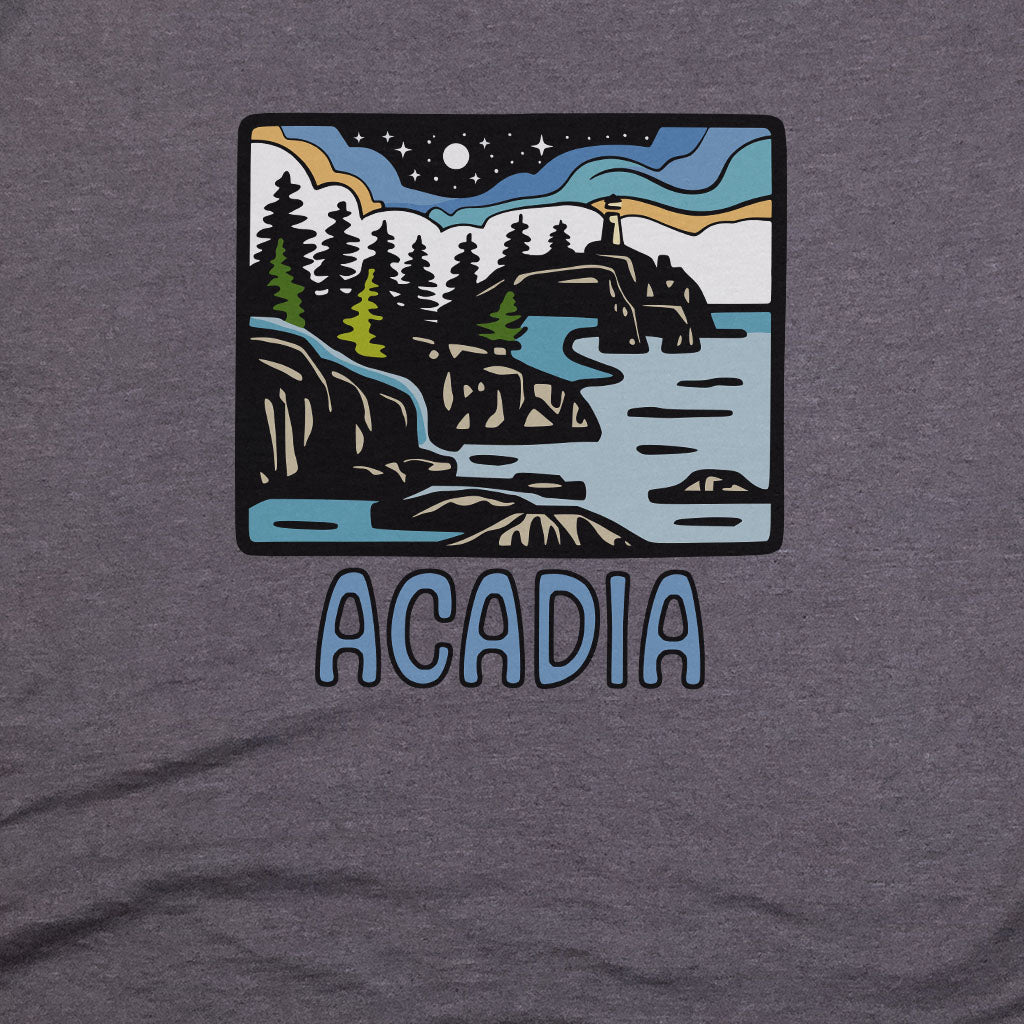 Acadia at Night T-Shirt Adventure and Outdoors Themed T-Shirt