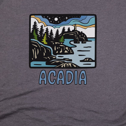 Acadia at Night T-Shirt Adventure and Outdoors Themed T-Shirt