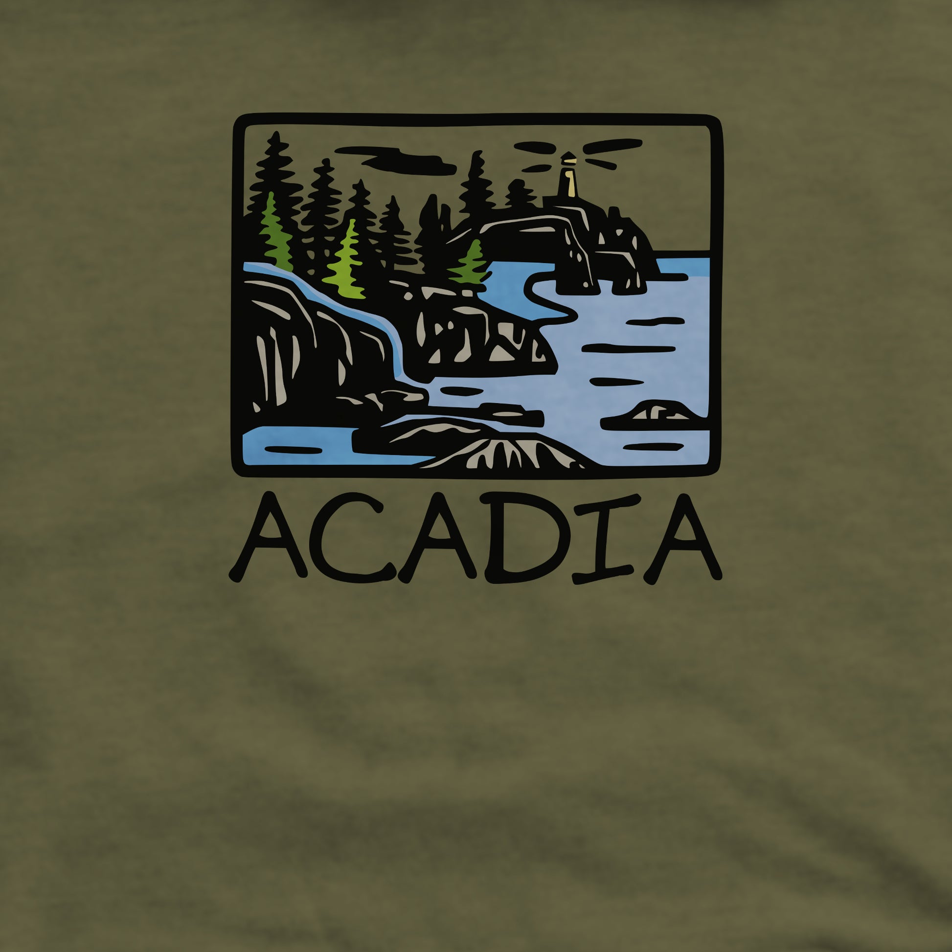 Acadia National Park Crewneck Sweatshirt Adventure and Outdoors Themed Sweatshirt