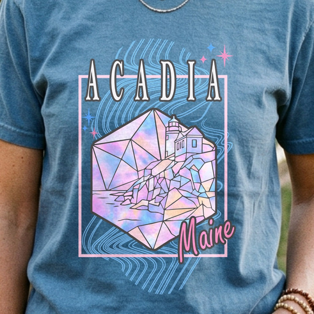 Acadia Retro 80's Cotton T-Shirt