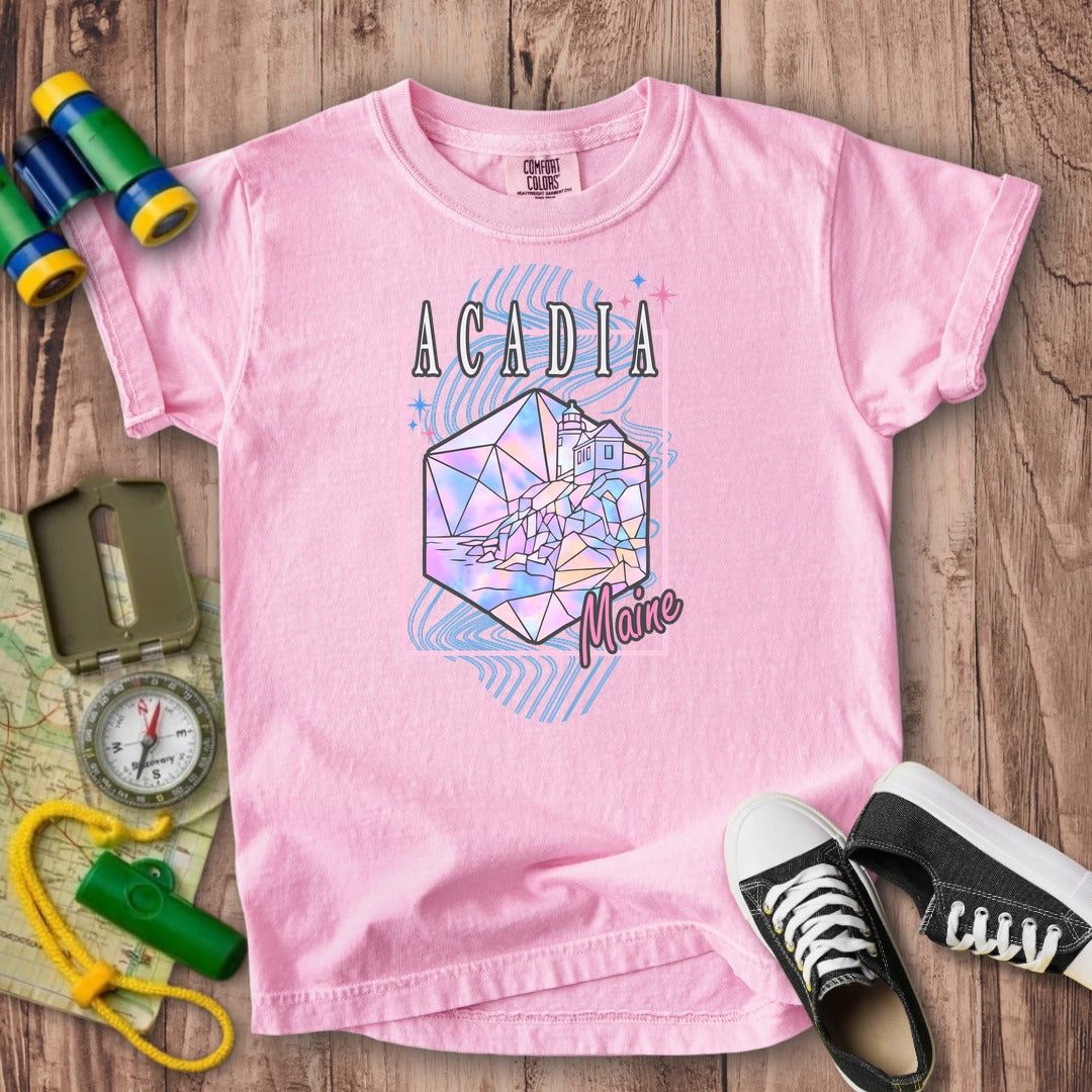 Acadia Retro 80's Kids Cotton T-Shirt