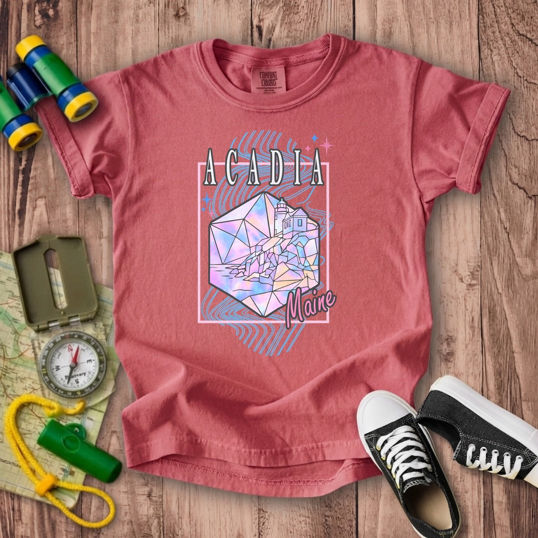 Acadia Retro 80's Kids Cotton T-Shirt