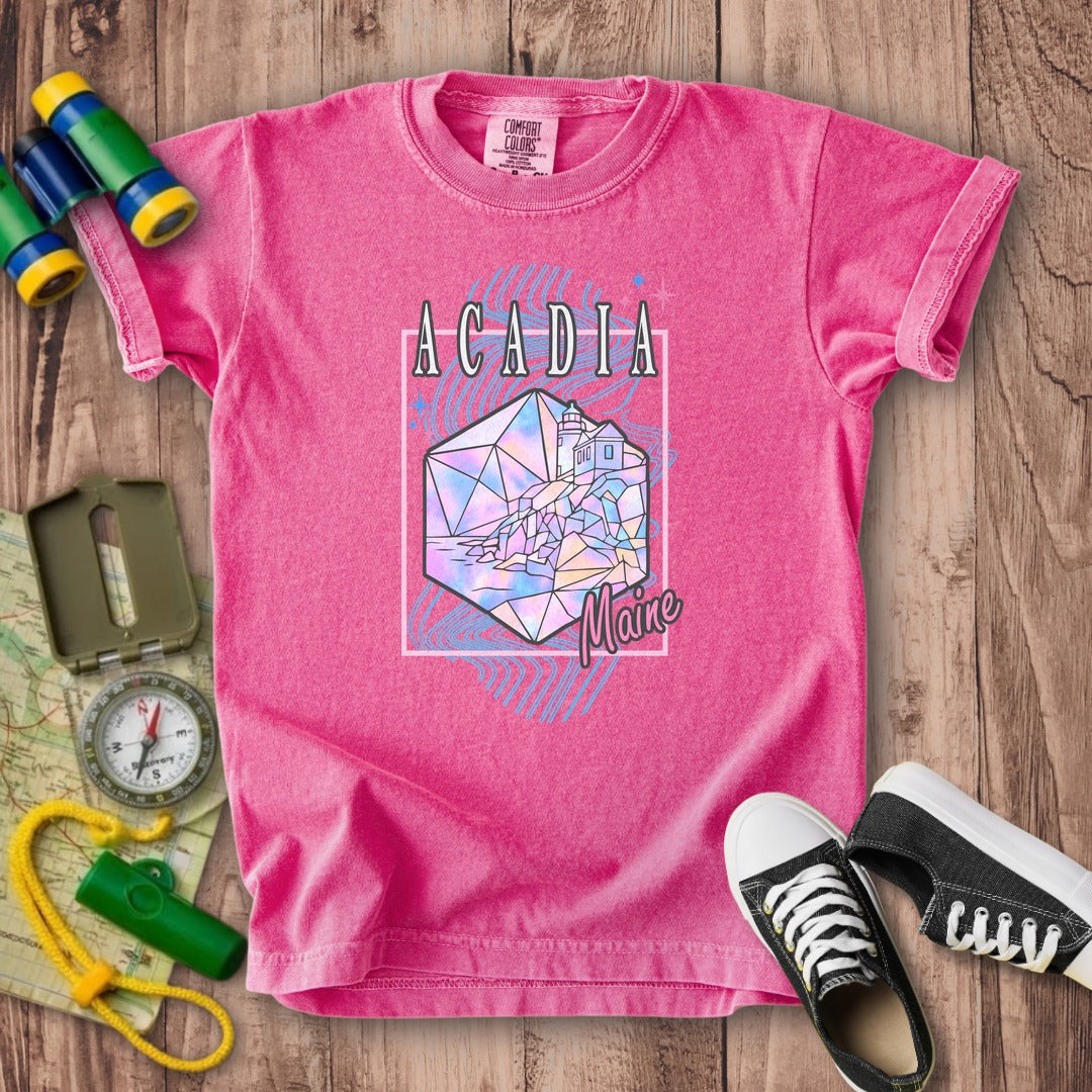 Acadia Retro 80's Kids Cotton T-Shirt