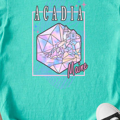 Acadia Retro 80's Kids Cotton T-Shirt
