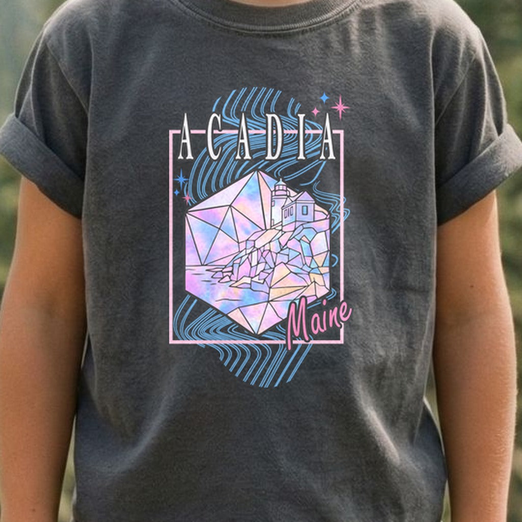 Acadia Retro 80's Kids Cotton T-Shirt