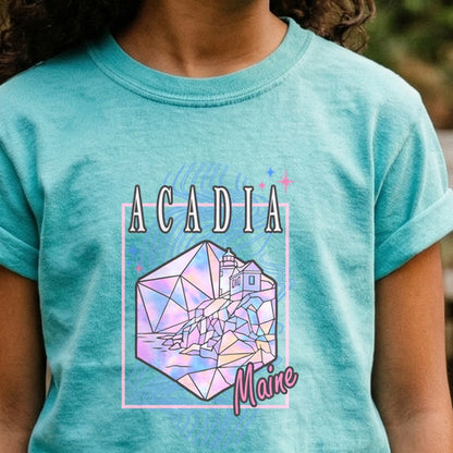 Acadia Retro 80's Kids Cotton T-Shirt