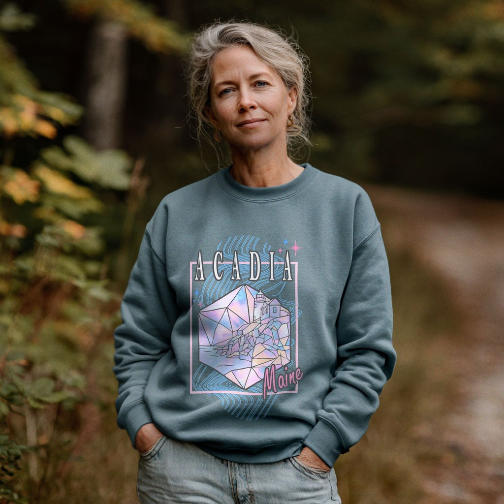 Acadia Retro 80's Crewneck Sweatshirt