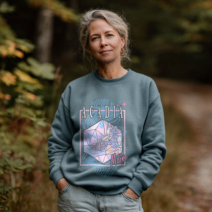 Acadia Retro 80's Crewneck Sweatshirt