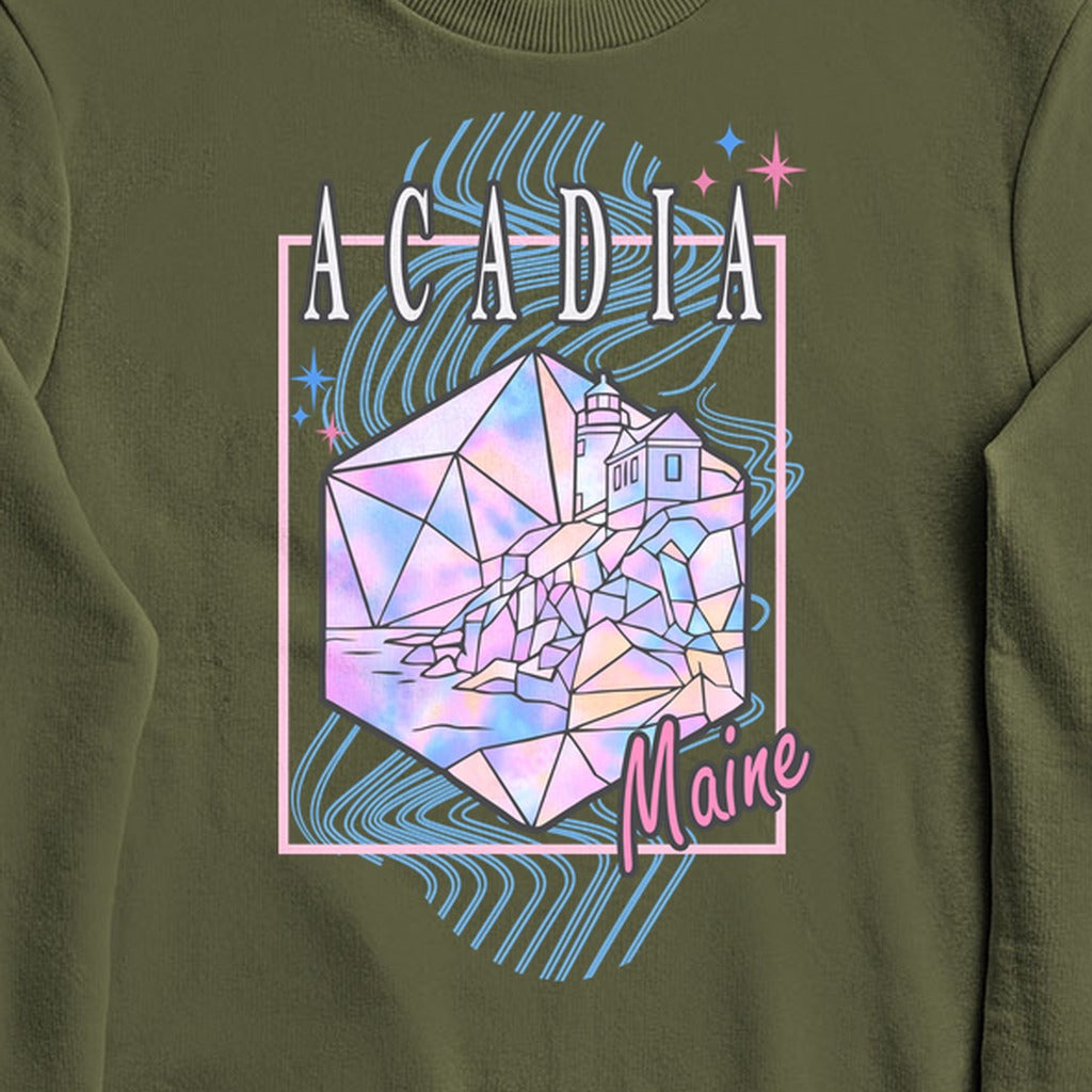 Acadia Retro 80's Crewneck Sweatshirt