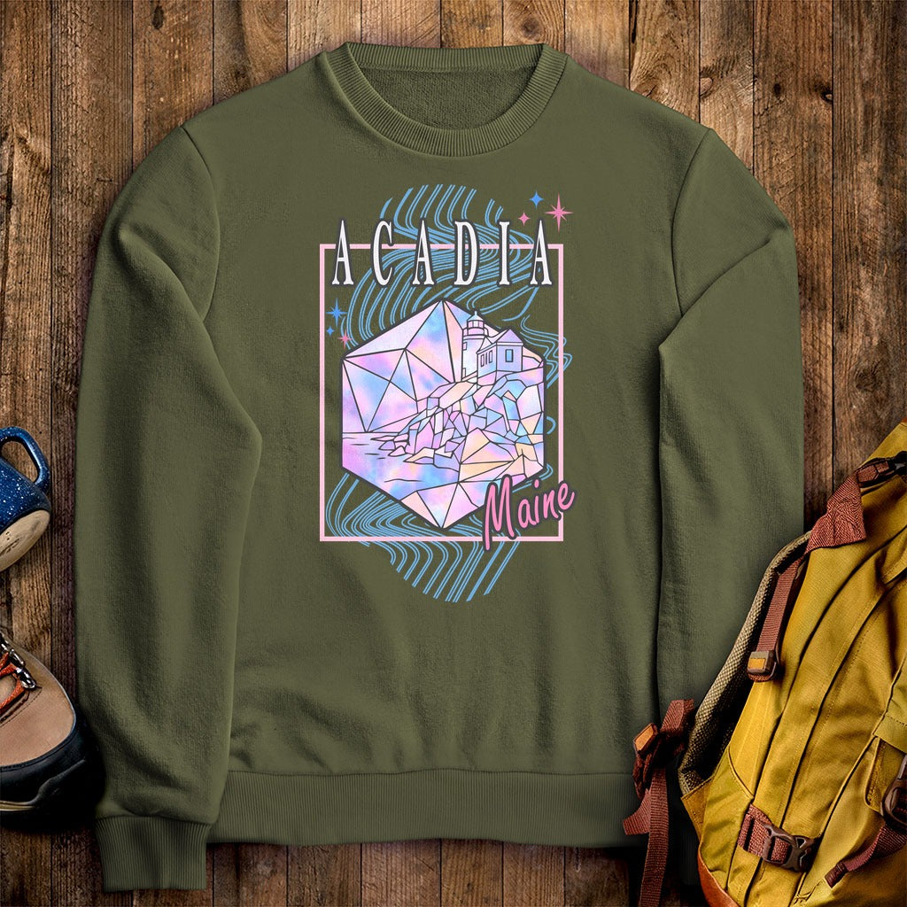 Acadia Retro 80's Crewneck Sweatshirt