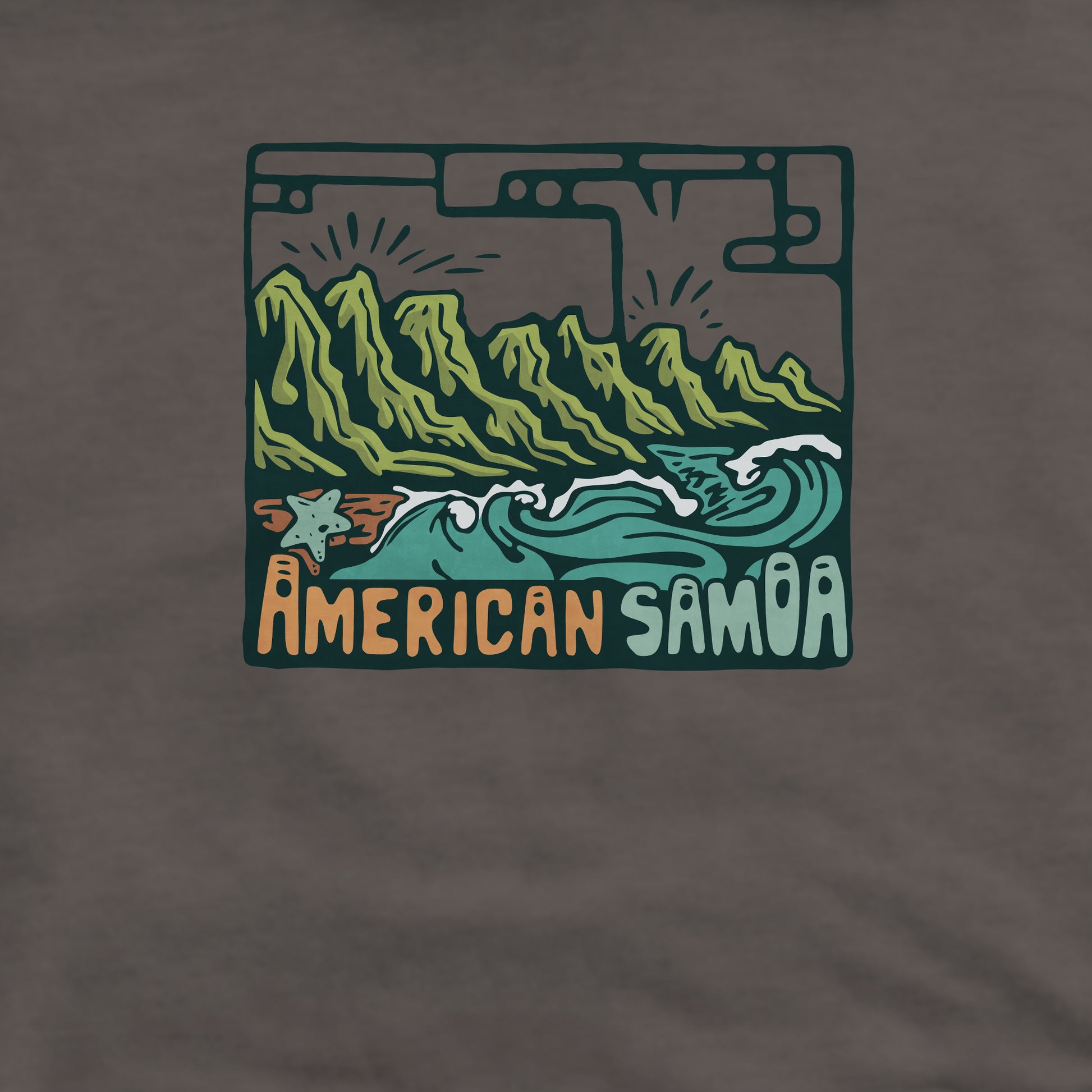 American Samoa National Park Crewneck Sweatshirt Adventure and Outdoors Themed Sweatshirt