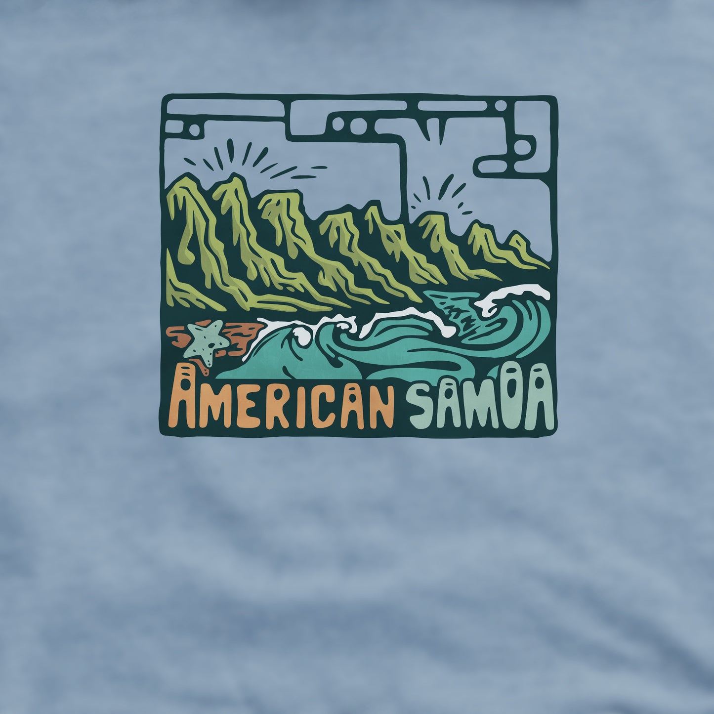 American Samoa National Park Crewneck Sweatshirt Adventure and Outdoors Themed Sweatshirt