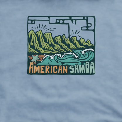 American Samoa National Park Crewneck Sweatshirt Adventure and Outdoors Themed Sweatshirt