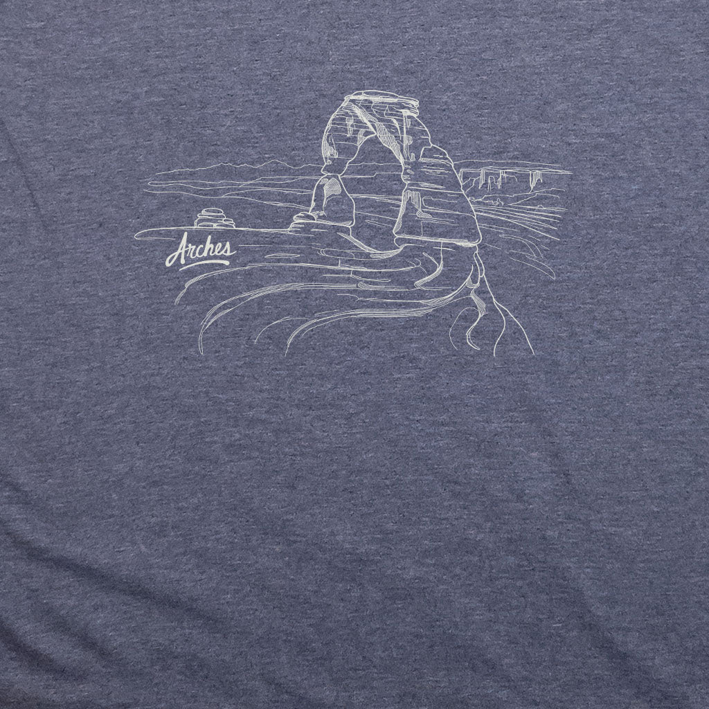 Arches Line Drawing T-Shirt