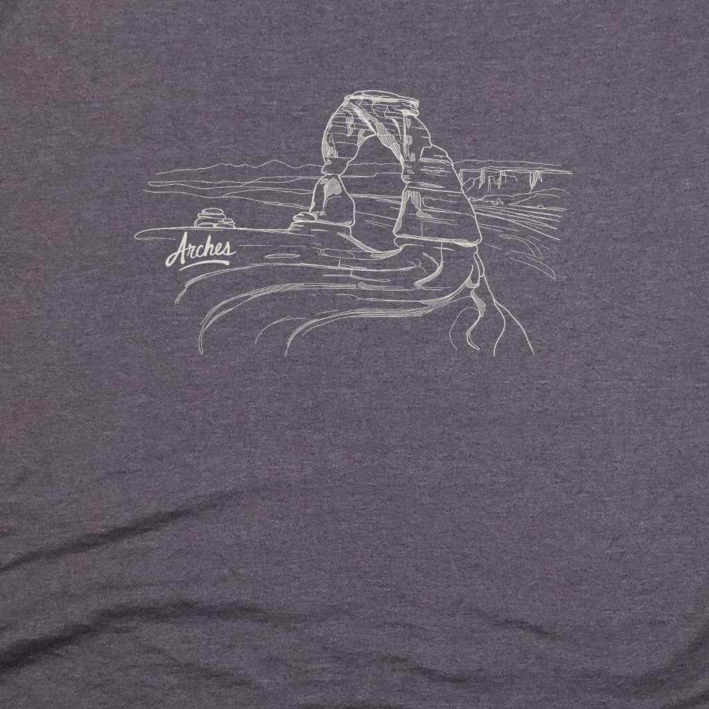 Arches Line Drawing T-Shirt
