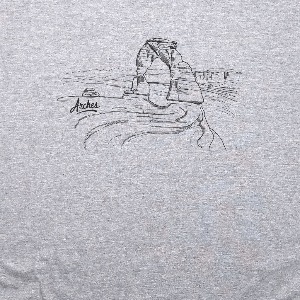 Arches Line Drawing T-Shirt