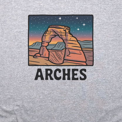 Arches at Night T-Shirt Adventure and Outdoors Themed T-Shirt