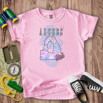 Arches Retro 80's Kids Cotton T-Shirt