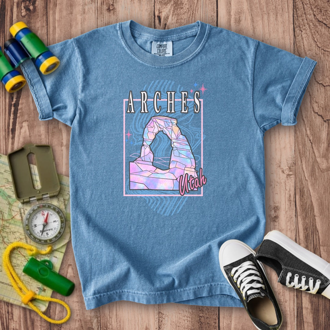 Arches Retro 80's Kids Cotton T-Shirt