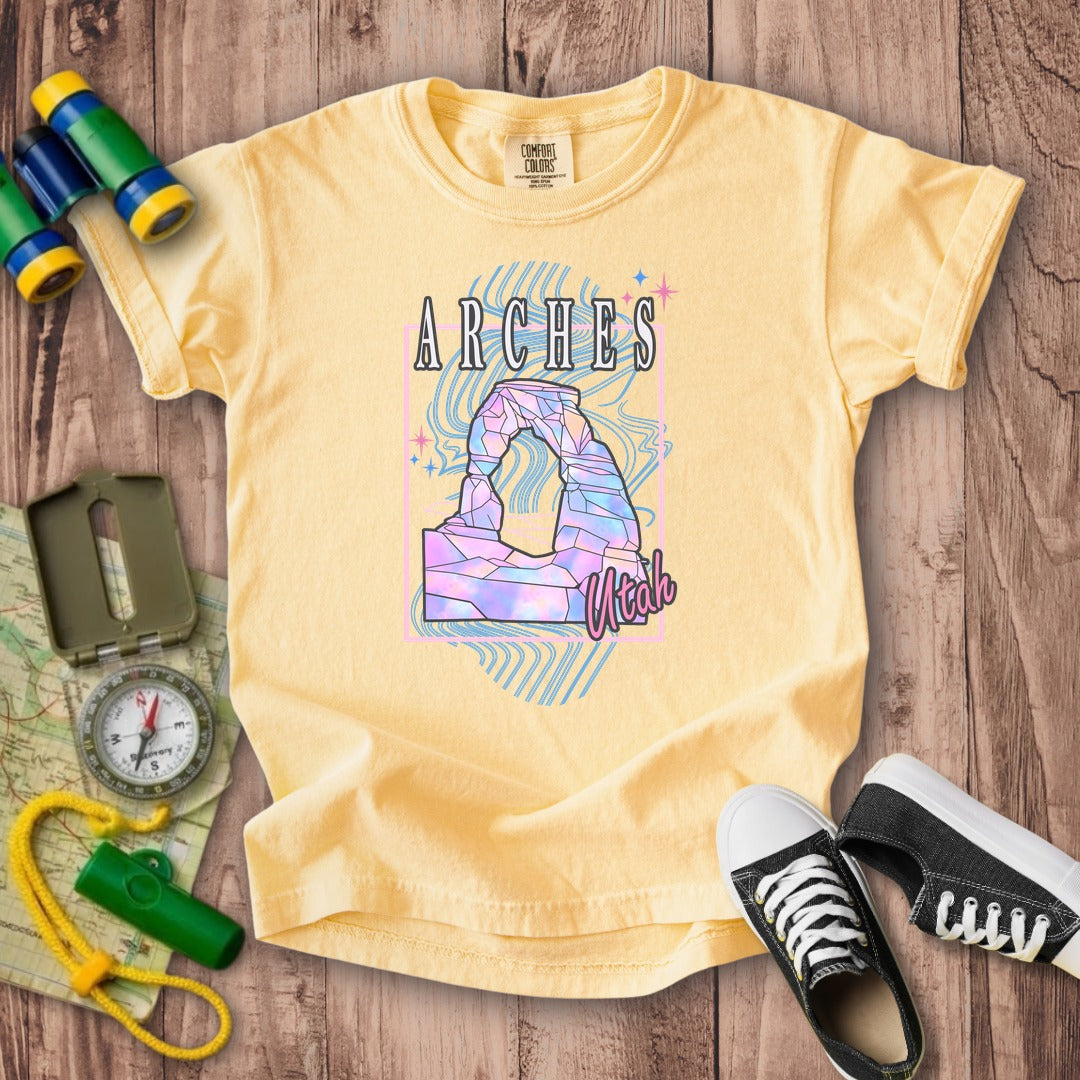 Arches Retro 80's Kids Cotton T-Shirt