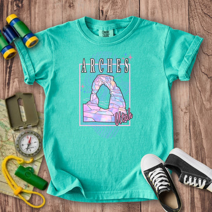 Arches Retro 80's Kids Cotton T-Shirt