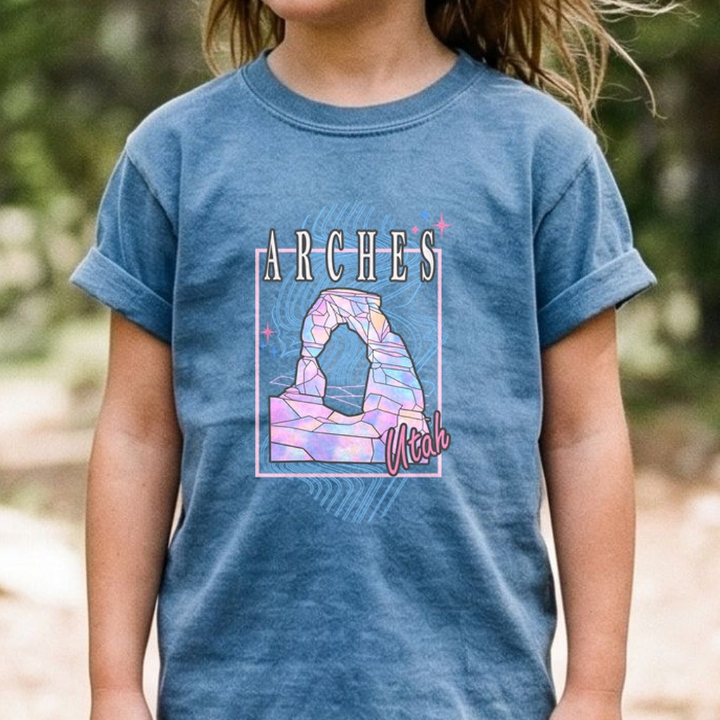 Arches Retro 80's Kids Cotton T-Shirt