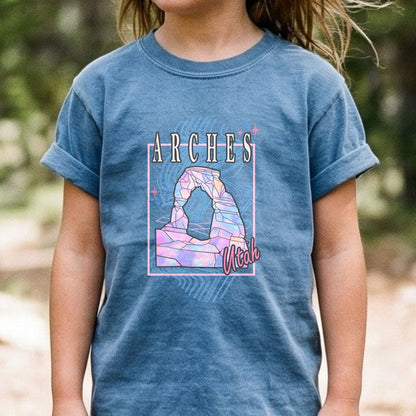 Arches Retro 80's Kids Cotton T-Shirt