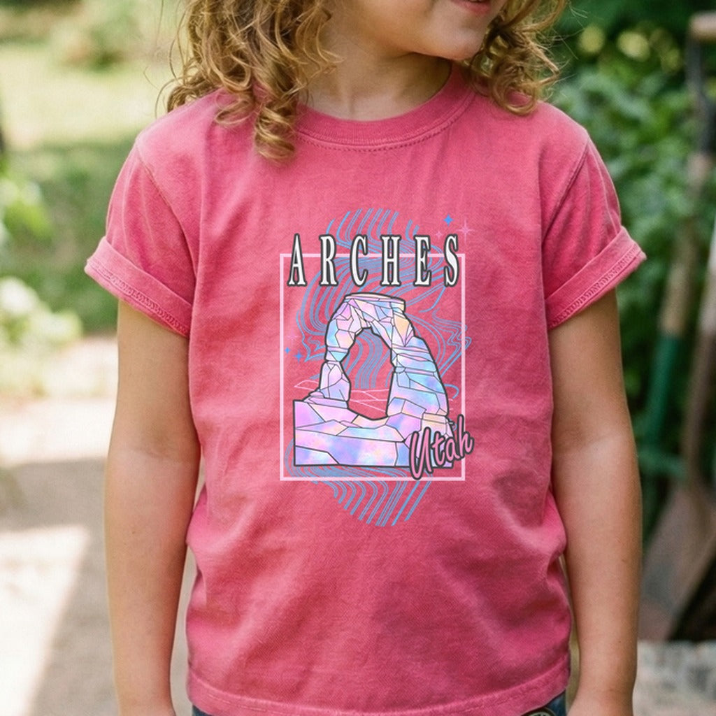 Arches Retro 80's Kids Cotton T-Shirt
