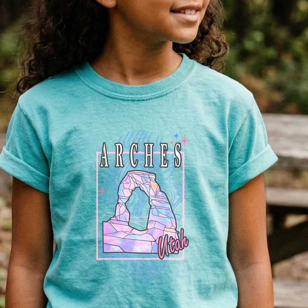 Arches Retro 80's Kids Cotton T-Shirt