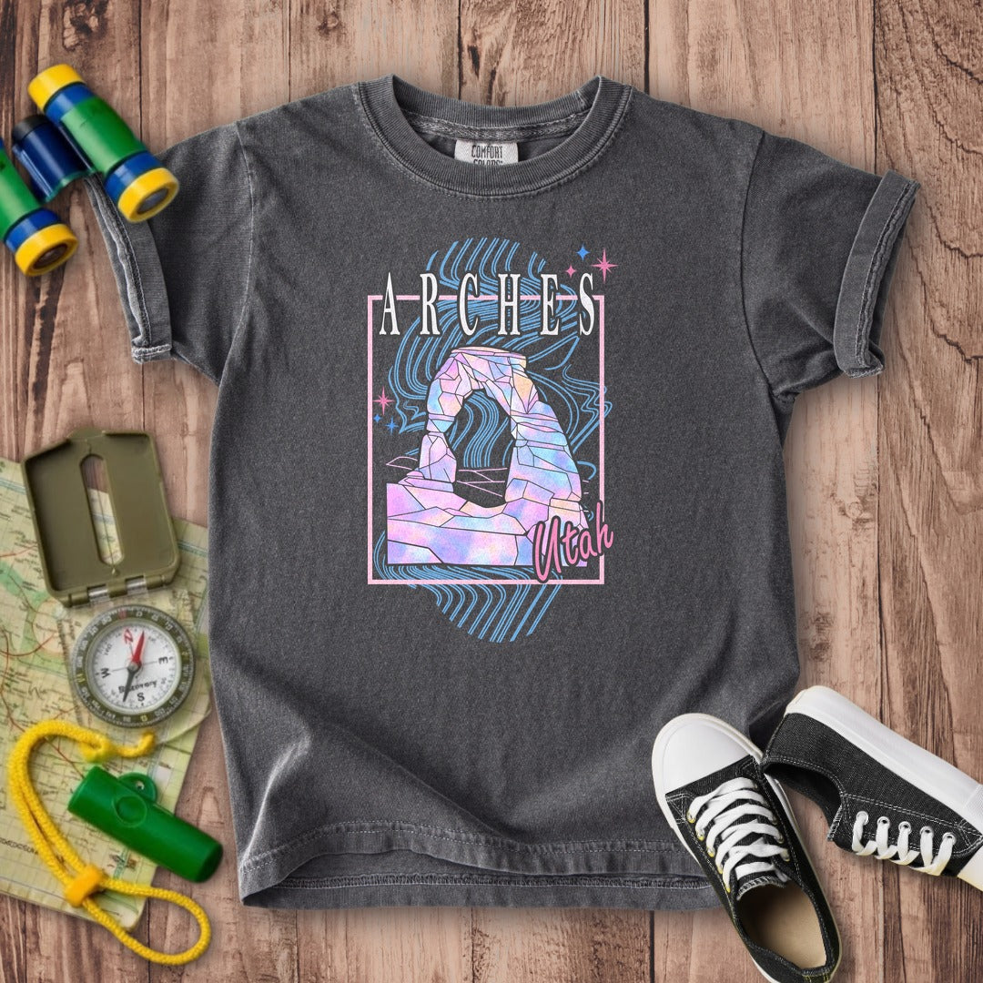 Arches Retro 80's Kids Cotton T-Shirt