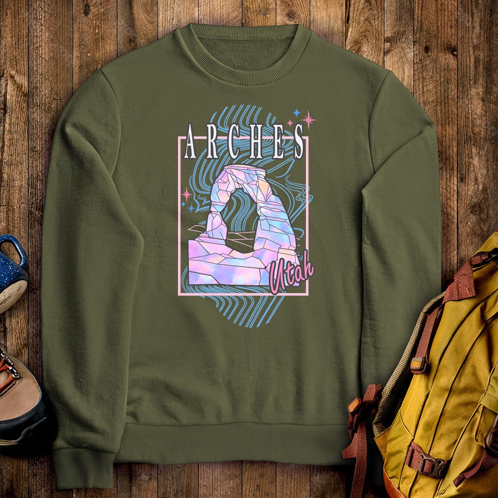 Arches Retro 80's Crewneck Sweatshirt