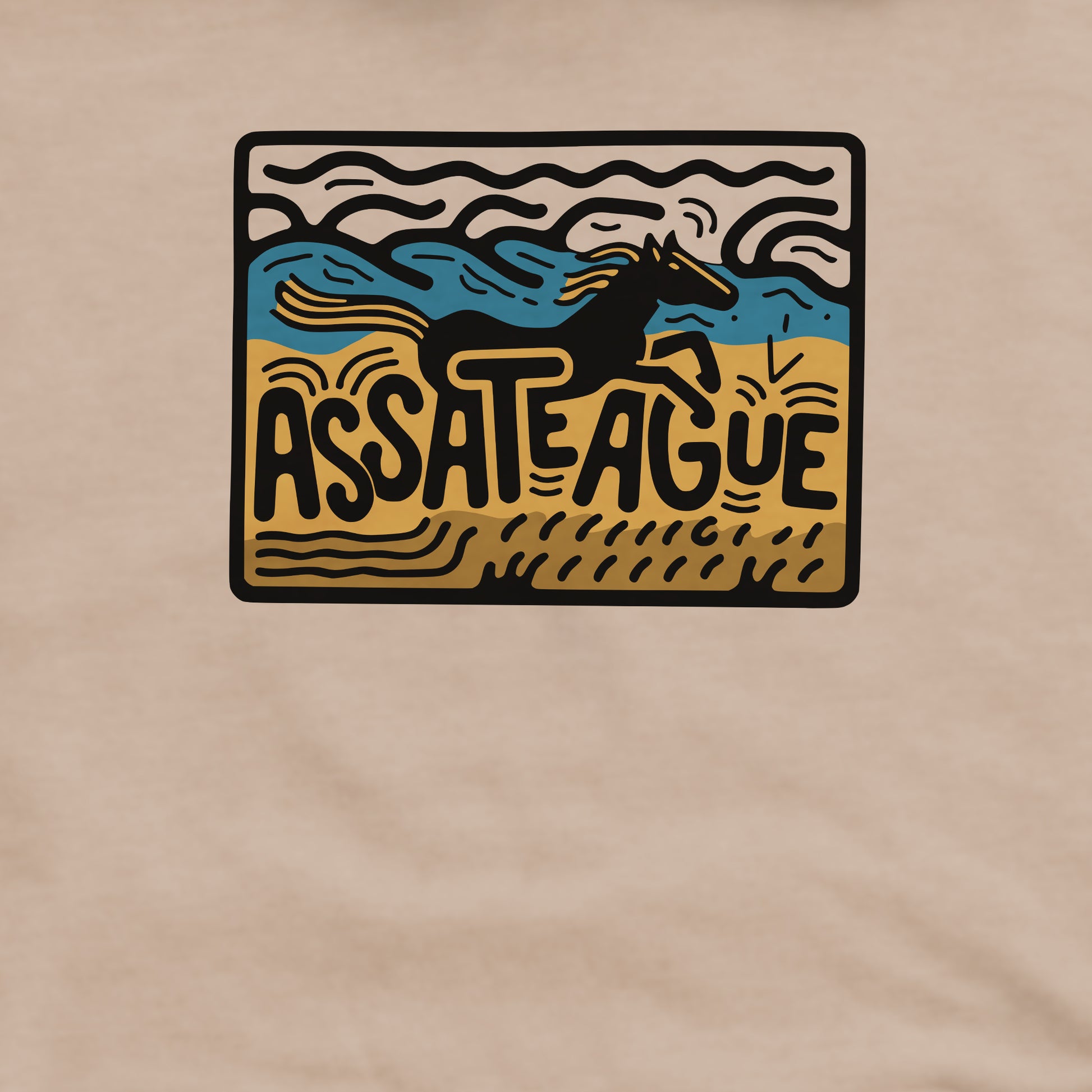 Assateague Island Crewneck Sweatshirt Adventure and Outdoors Themed Sweatshirt