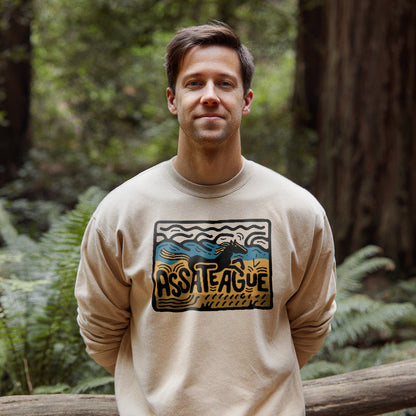 Assateague Island Crewneck Sweatshirt Adventure and Outdoors Themed Sweatshirt