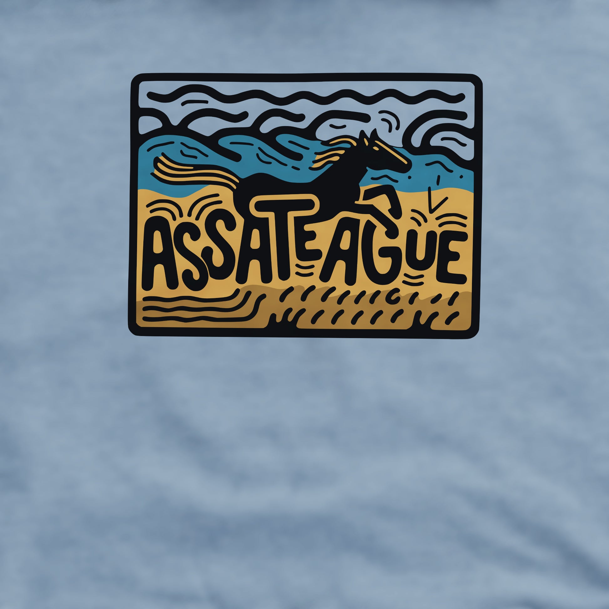 Assateague Island Crewneck Sweatshirt Adventure and Outdoors Themed Sweatshirt