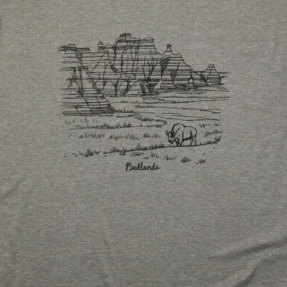 Badlands Line Drawing T-Shirt