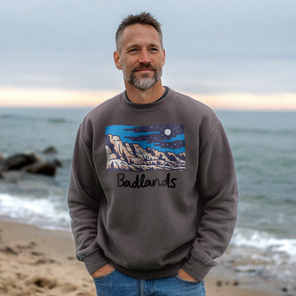 Badlands at Night Crewneck Sweatshirt