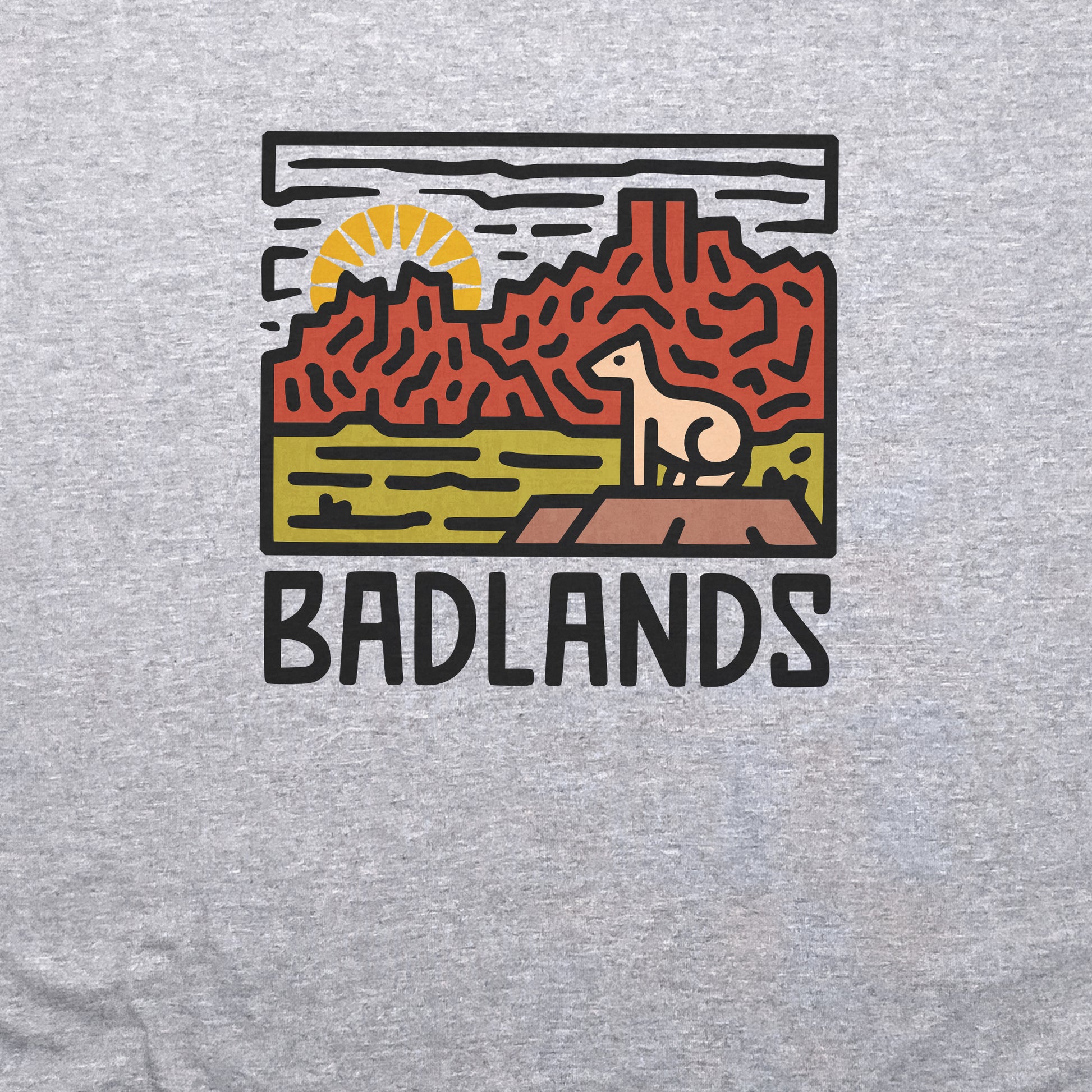 Badlands National Park Crewneck Sweatshirt Adventure and Outdoors Themed Sweatshirt