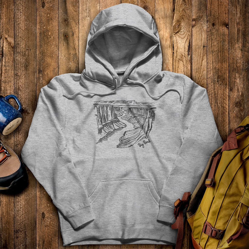 Big Bend Line Drawing Hoodie