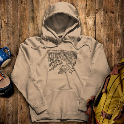 Big Bend Line Drawing Hoodie