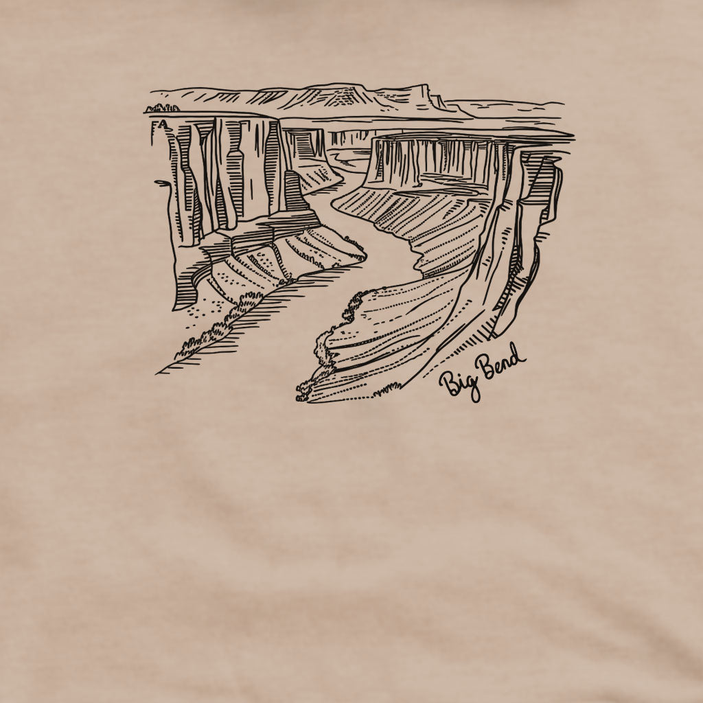 Big Bend Line Drawing Crewneck Sweatshirt