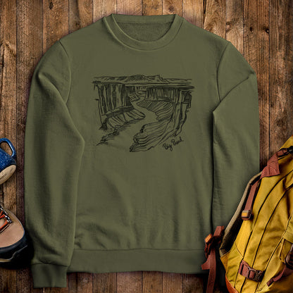 Big Bend Line Drawing Crewneck Sweatshirt