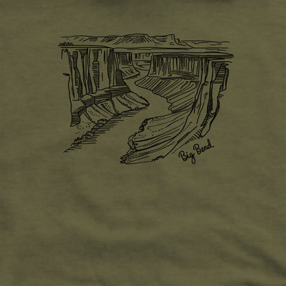 Big Bend Line Drawing Crewneck Sweatshirt
