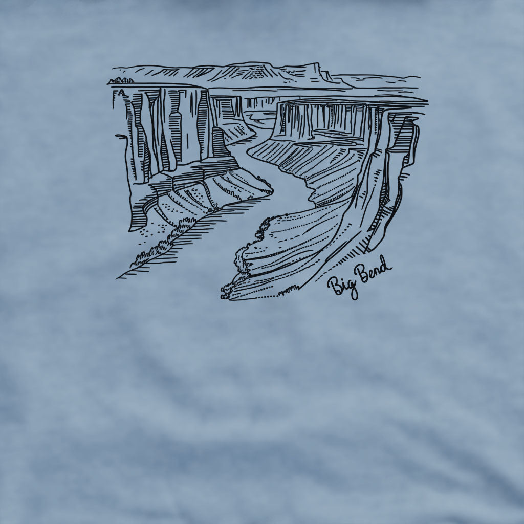 Big Bend Line Drawing Crewneck Sweatshirt