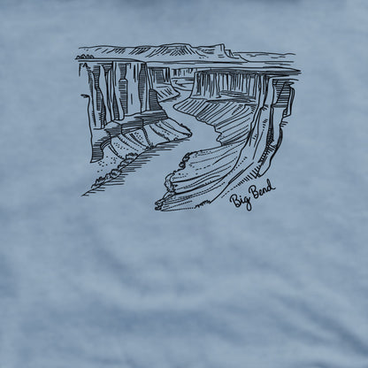 Big Bend Line Drawing Crewneck Sweatshirt