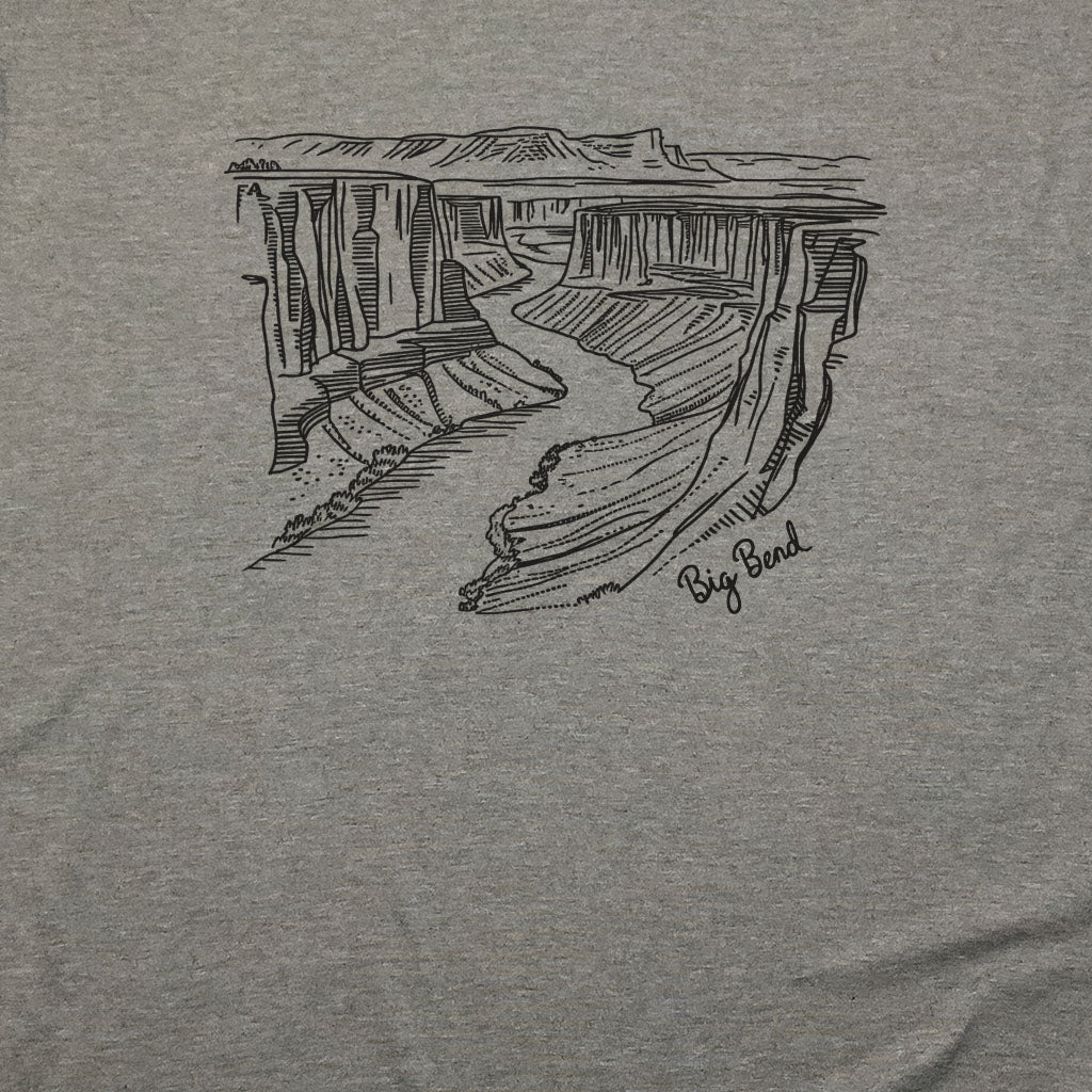 Big Bend Line Drawing T-Shirt