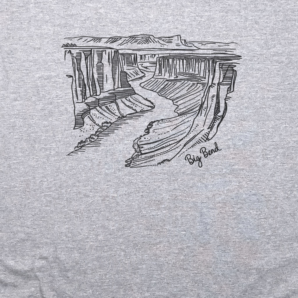 Big Bend Line Drawing T-Shirt